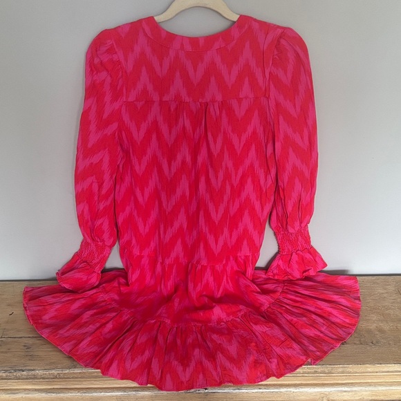 Pomander Place Vibrant Pink and Red Dress - Picture 5 of 11